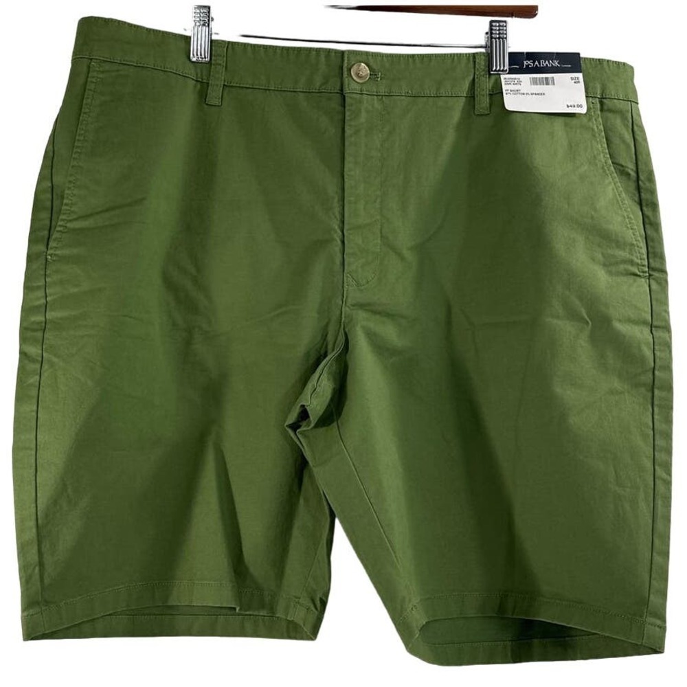 Jos. A. Bank Tailored Fit Green Stretch Shorts Size 42R NWT